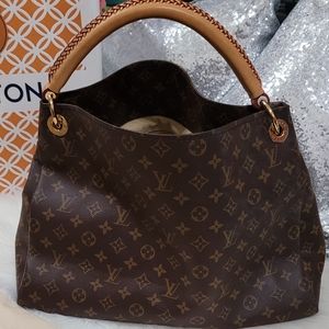 Louis Vuitton Artsy MM bag Brown Cloth ref.558102 - Joli Closet